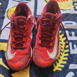 Nike Red and White Athletic Shoes